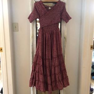 Lucy Ave Smocked Mock Wrap Dress